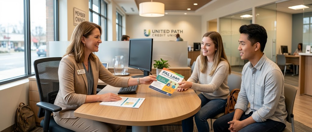 Borrowers applying for loans for bad credit at a local credit union.