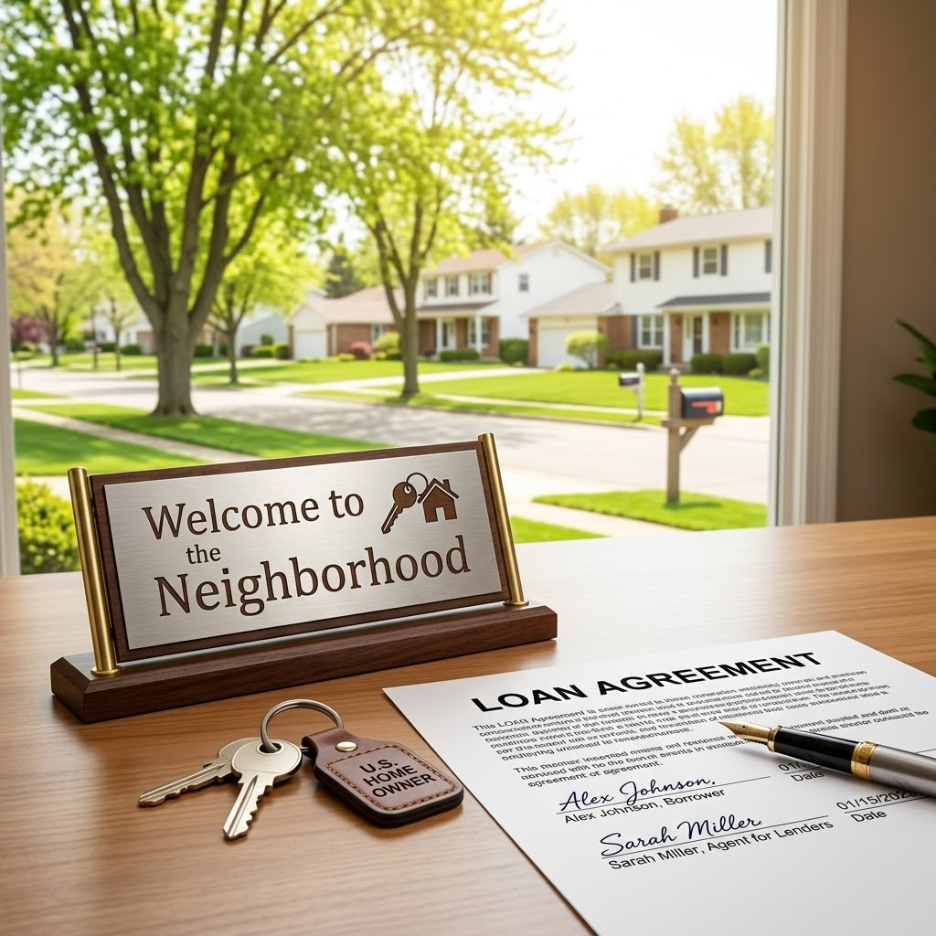 A successful U.S. borrower securing a legit loan near me.